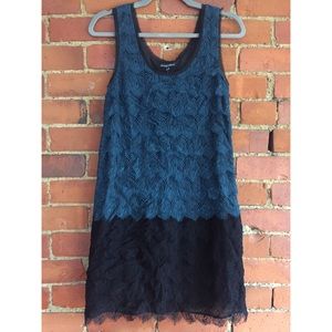 Madewell Lace Feather Shift Dress